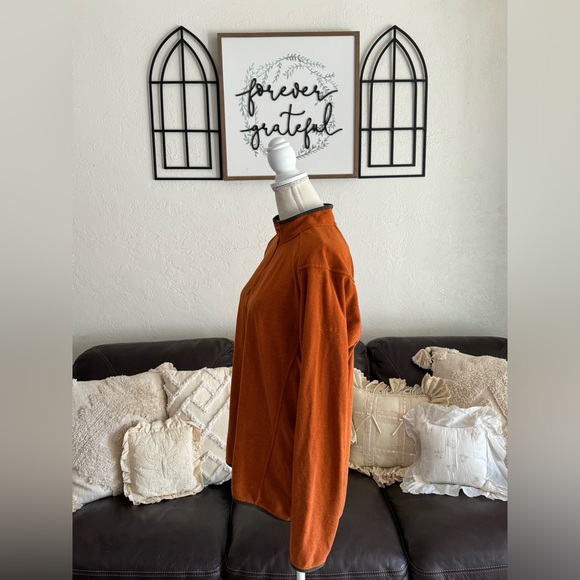 Arc’teryx Quarter Zip Orange Long Sleeve Jacket Size L Outdoor Hiking Gorpcore - Picture 13 of 13